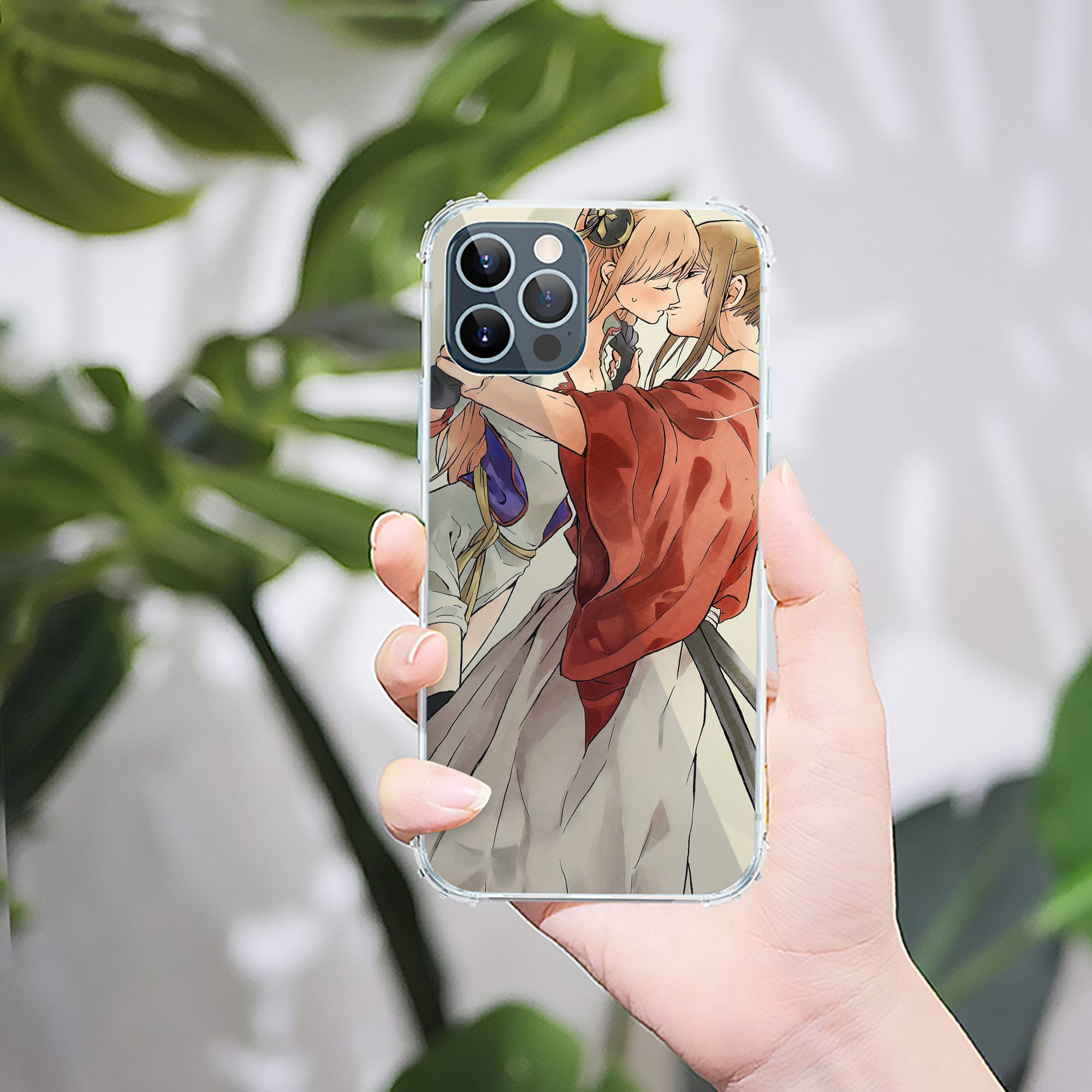 （画像用） ぎんたま 坂田銀時（さかたぎんとき） 神楽 志村新八（しむら しんぱち） GINTAMA Sakata Gintoki Kagura Shimura Shinpachi 【iPhone 12シリーズ対応】透明スマホケース（クリアソフトケース）